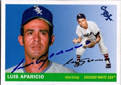 Topps Archives 2020 - 1955 Topps Luis Aparicio #82 autografiado firmado Foto 1 de 2