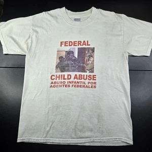 Vintage News Federal Child Abuse Elian Gonzalez Cuba Tee, Size Large 22x28" - Picture 1 of 12