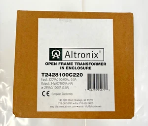Altronix T2428100C220 Open Frame Transformer with Enclosure - Picture 1 of 2