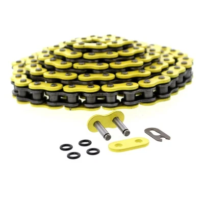 Yellow O-Ring Chain 98L 2004 2005 2006 2007 2008 2009 Yamaha YFM350 350 Raptor - Image 1 of 4