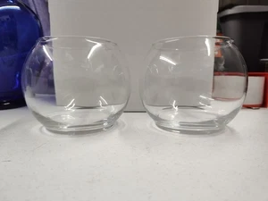 Lote de 2 peceras de vidrio transparente para tealight Gardens - Imagen 1 de 7