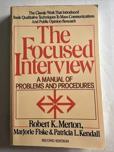 Focused Interview: A Manual of Prob..., Merton, Robert  - Picture 1 of 2