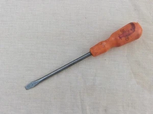Draper Flathead Screwdriver – Orange Handle – 26cm Long – Vintage Tool - Picture 1 of 9