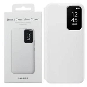 Coque portefeuille authentique Samsung Galaxy S22 Smart Clear View EF-ZS901CWEGWW - Photo 1 sur 4
