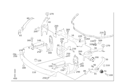 Soporte genuino Mercedes-Benz 219-620-04-28 Foto 1 de 2