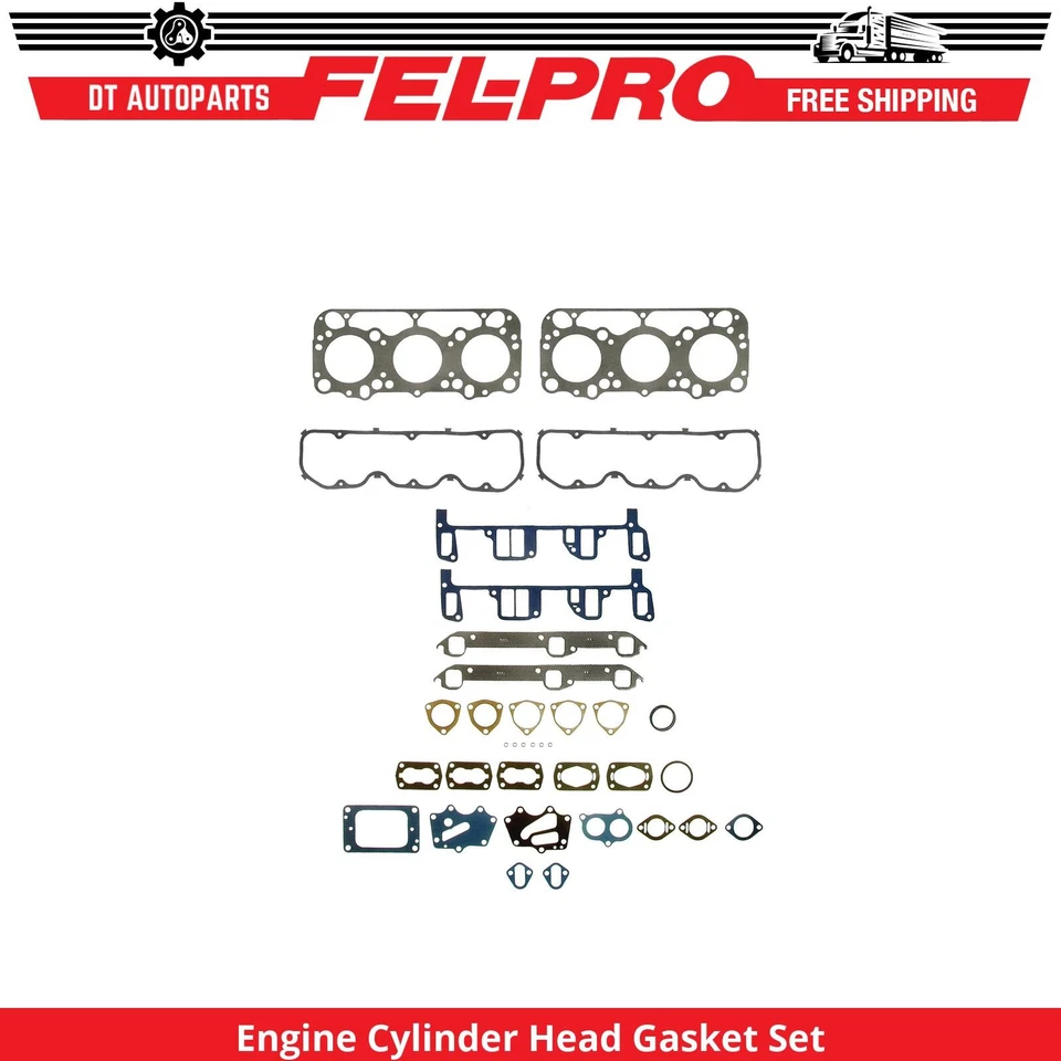 Juego de juntas de culata de motor V6 Fel-Pro 1961 para Chevrolet C60 1960-1974 5,0 L Foto 1 de 1