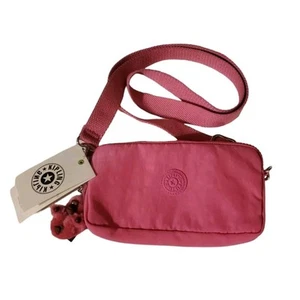 NWT Kipling EMILIA Powerful Pink convertible pouch / wallet / crossbody bag - Picture 1 of 4