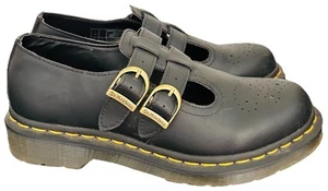 Doc Martens Airwair Vegan 8065 Felix Mary Jane Schuhe Schwarz Neu Damen - Bild 1 von 12