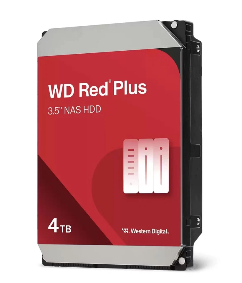 Western Digital 4TB WD Red Plus NAS Internal Hard Drive HDD WD40EFPX - Image 1 of 1