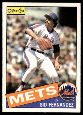 1985 O-Pee-Chee Sid Fernandez New York Mets #390 - Image 1 of 2