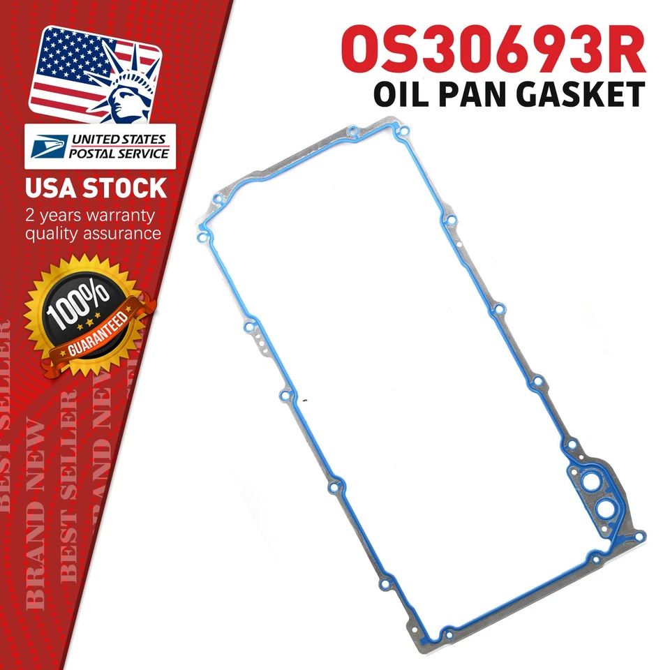 Durable Engine Oil Pan Gasket (OS30693R) For 2004-2006 Buick Rainier 5.3L V8 - Изображение 1 из 4