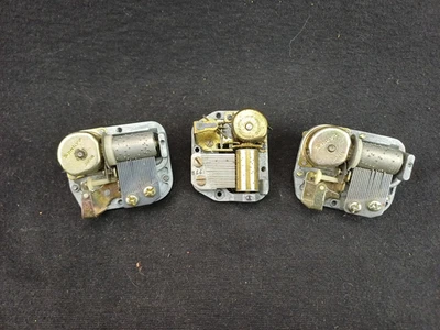 Lot x3 mécanisme boite a musique vintage SANKYO - REUGE à réparer ou pour pièces - Photo 1/4
