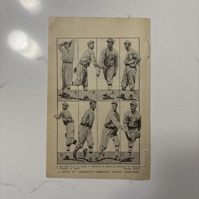 1914 Philadelphia Athletics Group Photo - Spalding Guide - American League Foto 1 de 2