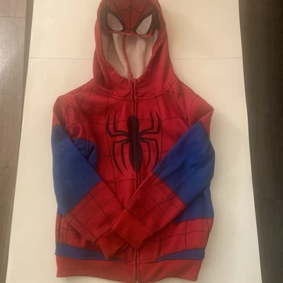 Chaqueta con Capucha Spiderman Jóvenes Niños Roja Manga Larga Talla 7 Cremallera Completa Marvel Foto 1 de 4