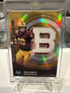 2025 Bowman U Chrome SAM LEAVITT 1st GOLD Lettered Up # /50 🔥 Arizona State - Picture 1 of 4