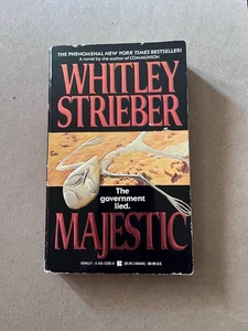 MAJESTIC by Whitley Strieber 1990 Berkley FIRST PRINTING paperback ROSWELL NOVEL - Bild 1 von 3