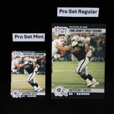 1990 Anthony Smith RC Los Angeles Raiders Pro Set Mini #679 ... See Description - Image 1 of 2