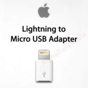 Genuine OEM Apple Lightning to Micro USB Adapter A1477 - Picture 1 of 4