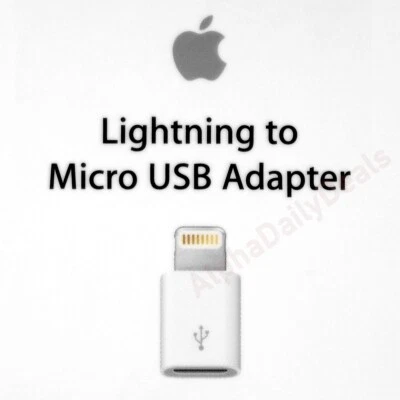 Genuine OEM Apple Lightning to Micro USB Adapter A1477 - Image 1 of 4