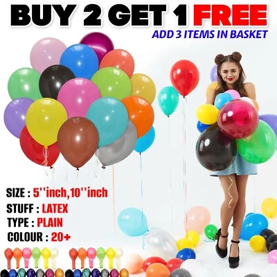 BALLOONS LATEX 10-100 BIRTHDAY 5'' 10'' Helium Quality Wedding Balon PARTY Decor