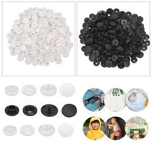 10.7mm/12mm KAM Plastic Press Stud Snap Fastener Repair Buttons Set Sewing Craft - Picture 1 of 17