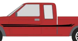 Vintage Stripe Fits 1994 Toyota Truck Extended Cab SR5 Graphics Decal Sticker 3M - Picture 1 of 3