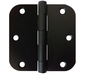 Cerniere per porta House nero opaco 3,5"X3,5" pollici raggio 5/8" tondo 3" - Foto 1 di 3
