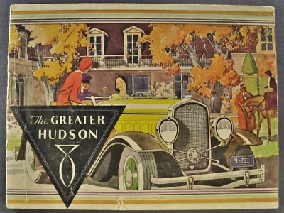 Hudson Greater 8 1931 folleto Roadster cupé sedán Phaeton bonito original 31 Foto 1 de 4