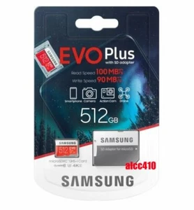 Samsung Evo Plus 512GB Micro SD SDXC Memory Card 100MB/s Class10 UHS-I - Picture 1 of 1