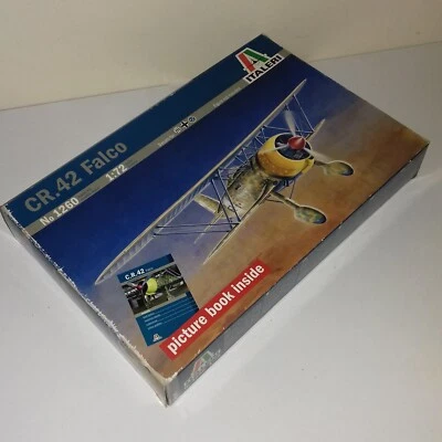 FIAT CR 42 FALCO + LIBRO ILLUSTRATO DISEGNI FOTO PROFILI KIT ITALERI 1/72 1260 - Immagine 1 di 3