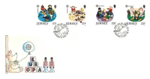 Jersey 1989 Europa CEPT Children's Games and Toys Official First Day Cover FDC - Picture 1 of 2