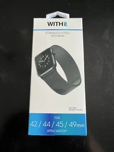 Withit Stainless Steel men’s Watch Band 42/44/45/49 Mm Mesh Apple Watch - Picture 1 of 4