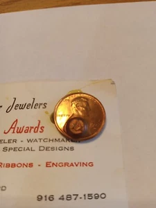 Punched Masonic Penny - Picture 1 of 2