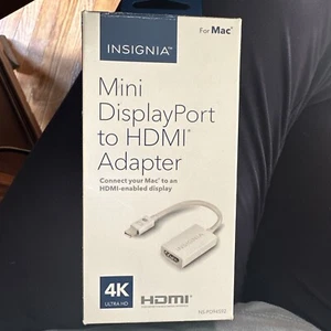 Insignia For Mac Mini DisplayPort to HDMI Adaptor 4K Ultra HD - Picture 1 of 3