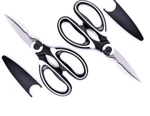 2 pcs Kitchen Scissors Shears Ultra Sharp Multi Purpose Stainless Heavy Duty new - Picture 1 of 5