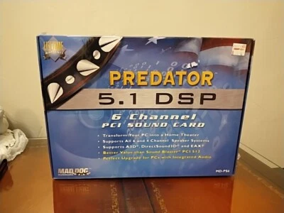 Mad Dog Predator 5.1 DSP 6 Channel PCI Sound Card (NIB) - Image 1 of 2