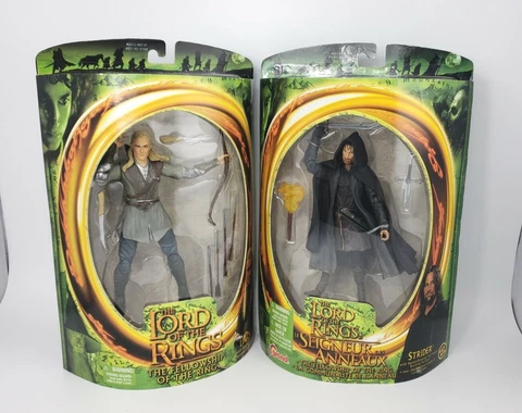 Lord of the Rings Lot Strider Legolas Slashing Action Fellowship of the Ring Cover