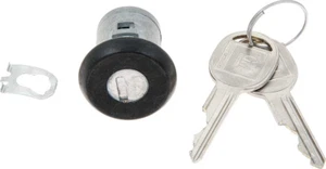 OER Black Face Floor Stowage Lock and Key Set For 1982-1992 Firebird and Camaro - Picture 1 of 3