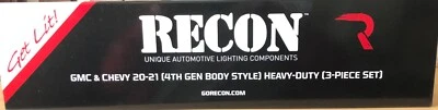 Recon 264158XCL - Black LED Cab Roof Lights for Chevy & GMC 4th gen body style - Image 1 of 2