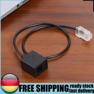 RJ45 8P8C Male to RJ11 6P4C Female Adapter Headset Audio Converter Cable - Bild 1 von 8
