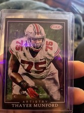 2022 SAGE ARTISTRY NFL ROOKIE BLACK TRIM THAYER MUNFORD OHIO STATE CARD 🏈