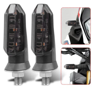 2X LED Miniintermitente Moto Intermitente Probado E Universal Scooter Smoked 12V 8mm - Imagen 1 de 9