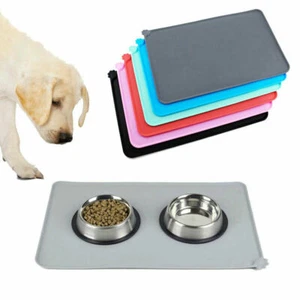 Alfombra antideslizante para alimentación de silicona para mascotas cachorros tazón antideslizante mantel impermeable Reino Unido - Imagen 1 de 58