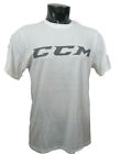 CCM Hokej T Shirit Biały/Węgiel drzewny Senior/Dorosły