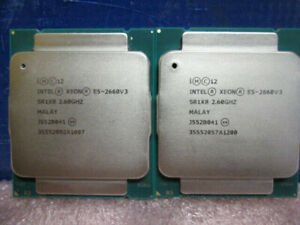 Matching pair Intel Xeon E5-2660 V3 CPU 10Core 2.6GHz SR1XR LGA 2011-3 Processor