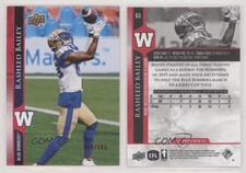 2021 Upper Deck CFL Red /165 Rasheed Bailey #63