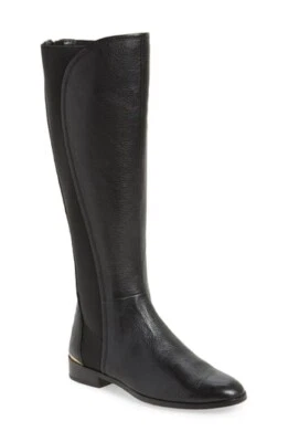 Bota hasta la rodilla Louise et Cie 255396 para mujer Vallery elástica trasera negra talla 7 M Foto 1 de 4