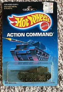 1986 Hot Wheels 9372 1/64 Big Bertha Action Command Camo Military Tank - Picture 1 of 5