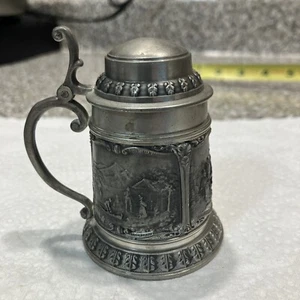 Vintage SKS Zinn 95 Mini Metal Beer Stein Germany Souvenir 3” - Picture 1 of 11