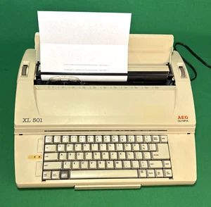 Vintage AEG Olympia XL 501 Electric Typewriter - Picture 1 of 9